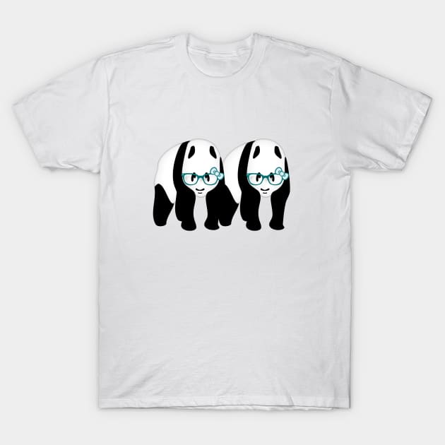 Gay Pride Pandas T-Shirt by mailboxdisco